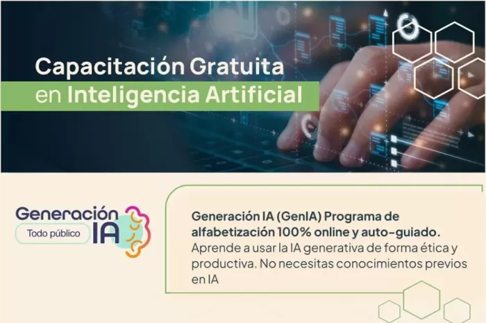 Formación gratuita: Más de 4000 personas se inscribieron en las capacitaciones en Inteligencia Artificial