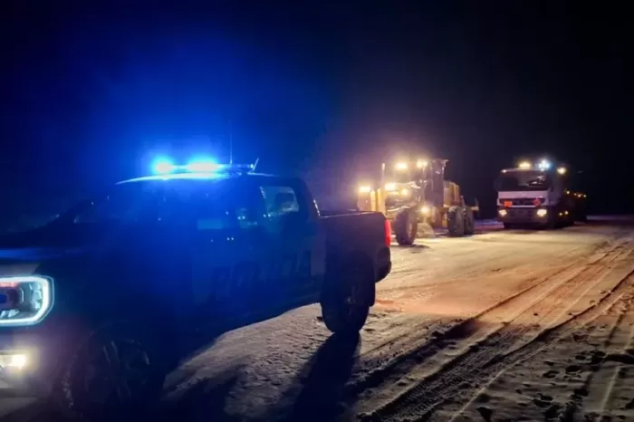 Operativo conjunto garantizó el abastecimiento de gas a Caviahue