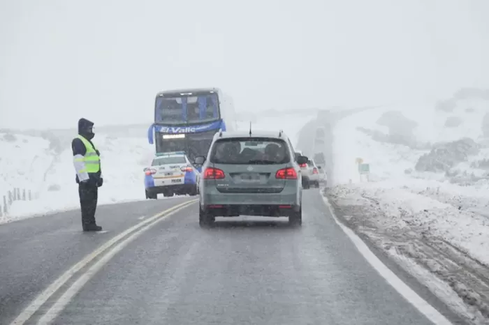Condiciones climáticas: Recomiendan precaución al transitar por rutas cordilleranas