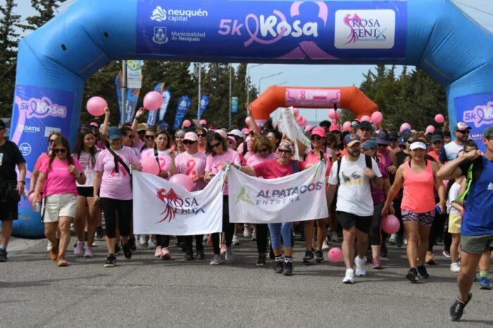Octubre Rosa: La barda neuquina se tiñó de esperanza y lucha por la vida