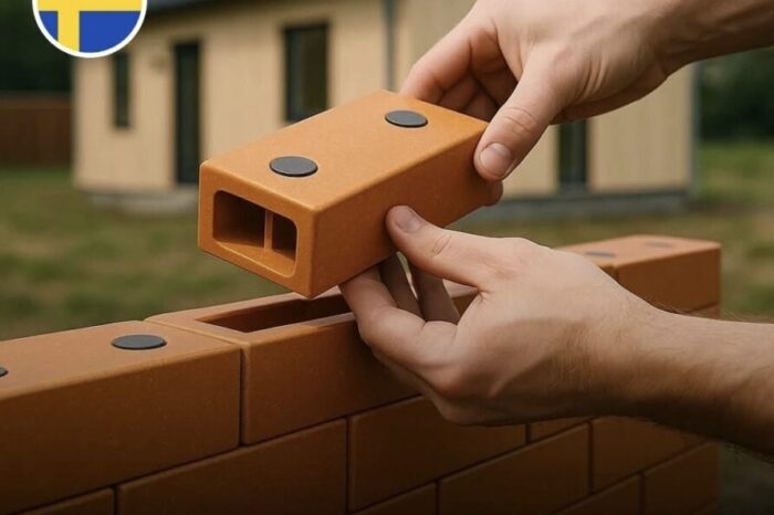 Suecia revoluciona la construcción con ladrillos magnéticos modulares