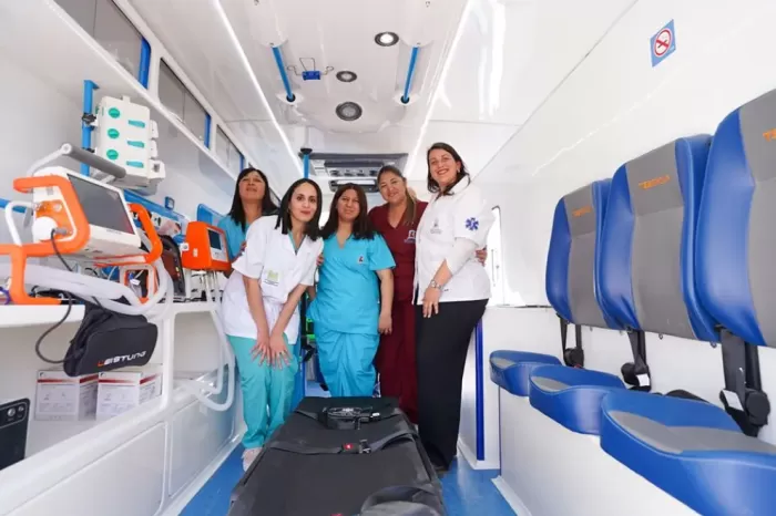 Región Vaca Muerta: Salud recibió una ambulancia de alta complejidad para el Hospital de Añelo