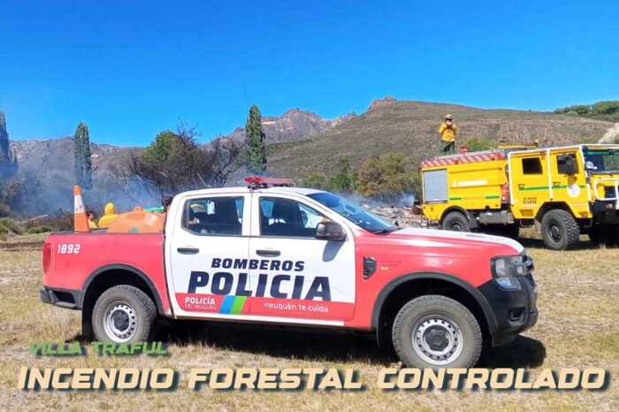 Controlan Incendio Forestal Cerca de Villa Traful: El Rápido Trabajo Conjunto Evitó la Propagación