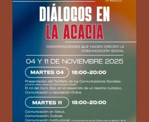El Consejo de Comunicación Social de Mendoza organiza conversatorios sobre diferentes temáticas