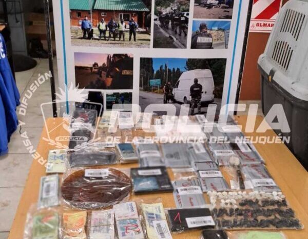 Neuquén refuerza la lucha contra el narcotráfico: operativo exitoso en Villa La Angostura