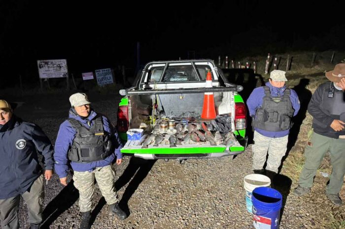 Operativo de Control en la Zona Sur: Secuestro de Truchas y Equipos de Pesca Ilegales
