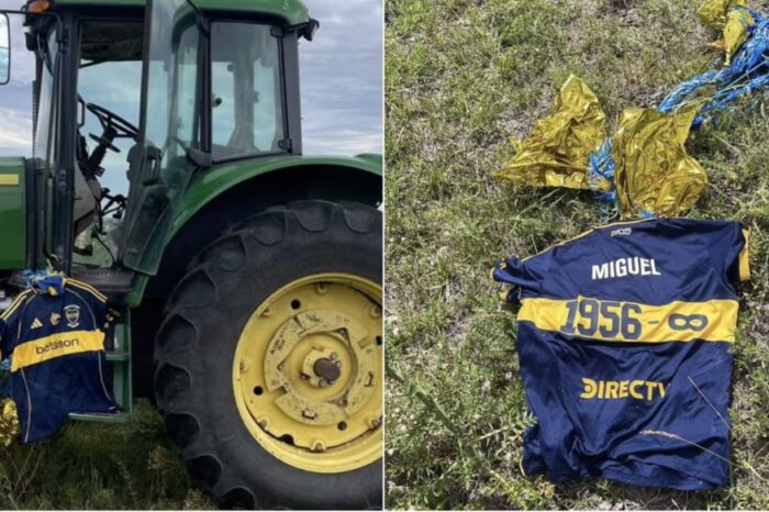 La camiseta de Miguel Ángel Russo que Boca lanzó al cielo en la Bombonera apareció en Uruguay