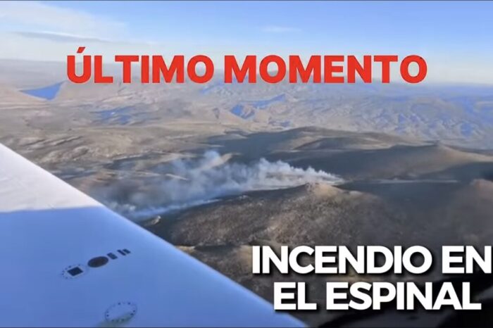 Incendio en El Espinal: La Secretaría de Emergencias trabaja en el lugar