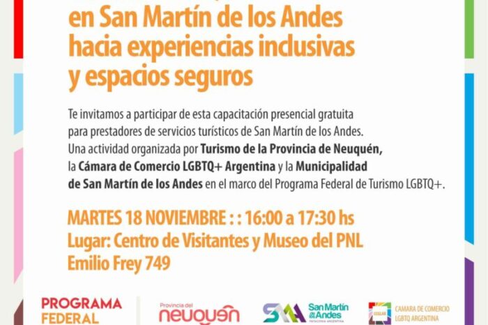 Capacitación en Turismo LGBTQ+ en San Martín de los Andes