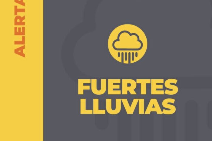 Alerta Preventiva Amarilla por lluvias en la zona cordillerana