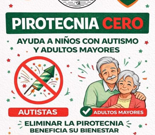 Junín de los Andes refuerza la campaña "Pirotecnia Cero" para proteger a mascotas, niños con autismo y adultos mayores