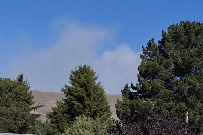 Alerta por incendio forestal en estancia Chacayal, Junín de los Andes
