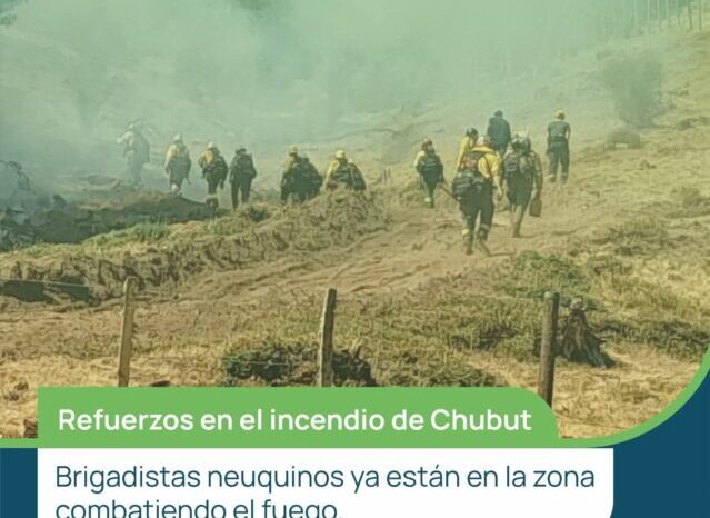 Nuestros brigadistas ya trabajan en el incendio de Chubut