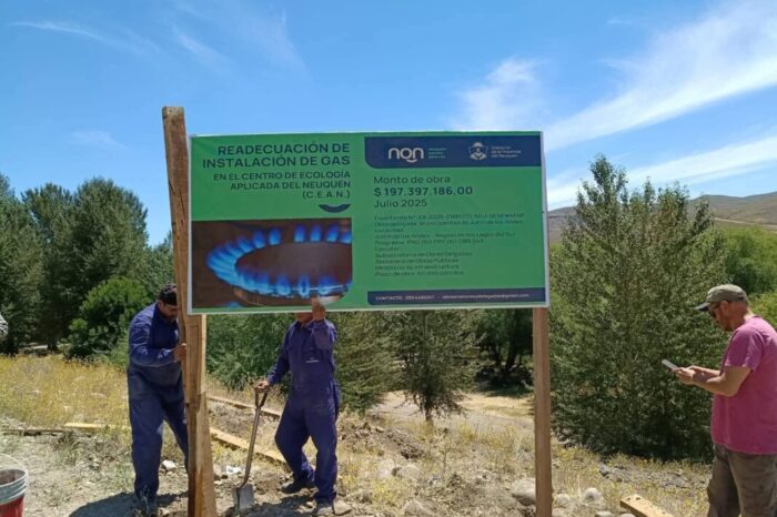 Iniciaron las obras de readecuación del sistema de gas en el CEAN de Junín de los Andes