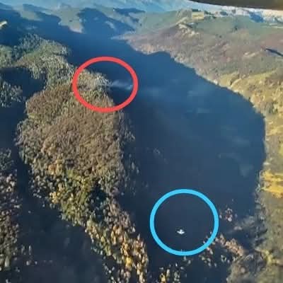 Incendio activo en zona Yeguadas del Parque Nacional Lanín: brigadistas trabajarán toda la noche con fuerte apoyo aéreo