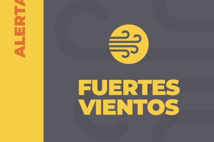 Alertas Amarilla por fuertes vientos en la zona cordillerana