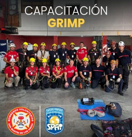 Bomberos Voluntarios de San Martín de los Andes se capacitan en técnicas internacionales GRIMP de rescate técnico