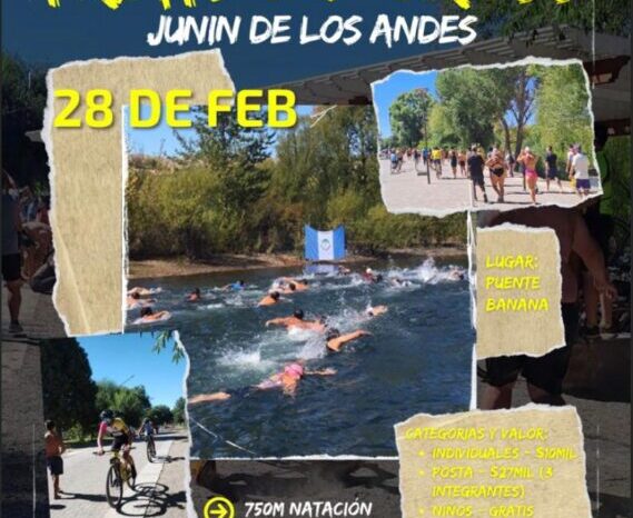 Se viene la 5ª edición del Triatlón Cross Junín de los Andes: una fiesta deportiva en el paraíso patagónico