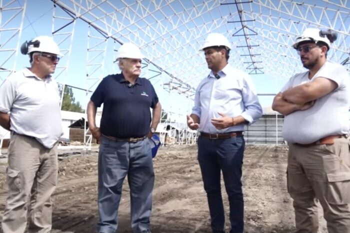 Junín de los Andes avanza hacia la sustentabilidad: Madueño y Lara recorrieron la futura planta de pellets más grande de la Patagonia