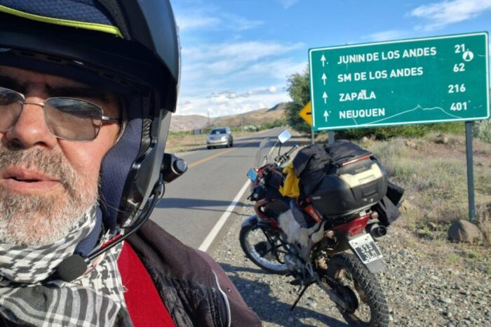 De Junín de los Andes a Alaska: la travesía soñada de “Popito”, un motero de toda la vida