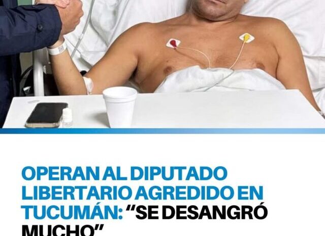 “Se desangró mucho”: diputado Pelli entra al quirófano tras cabezazo durante operativo solidario