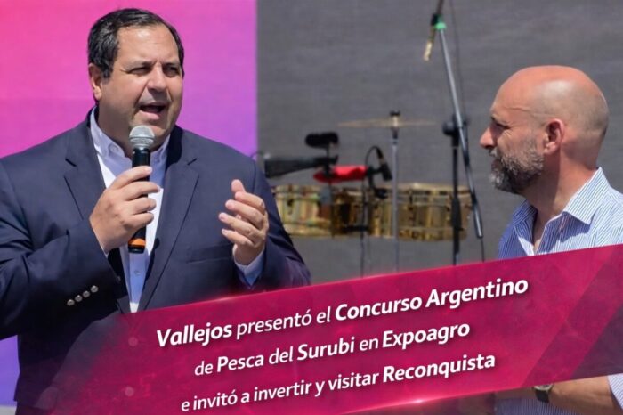 Vallejos posiciona a Reconquista en el mapa nacional: presentó el Concurso del Surubí en Expoagro y refuerza su apuesta al desarrollo regional