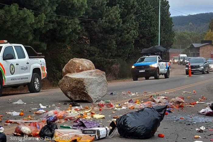Caída de rocas en la Ruta Nacional 40: piden extrema precaución en San Martín de los Andes