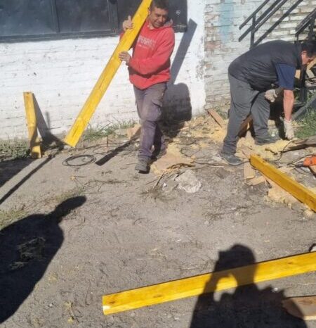 La Municipalidad de Junín de los Andes avanza con una obra integral de gas en el Gimnasio Municipal para garantizar mayor seguridad