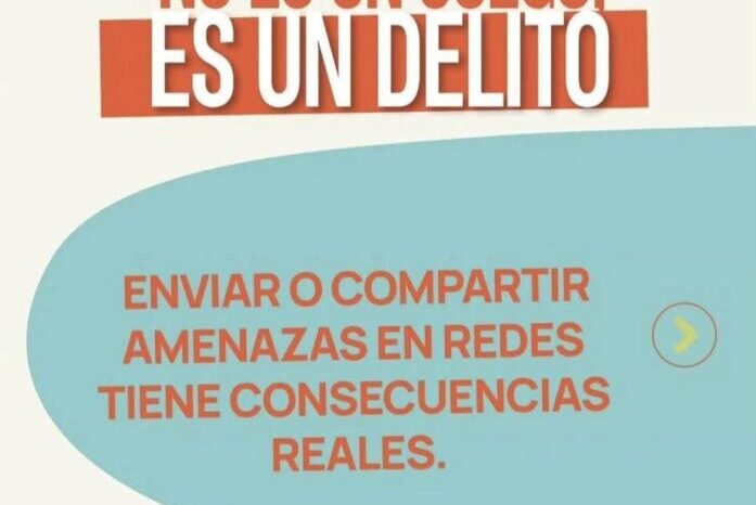 “Tu futuro vale más que un ‘like’: advierten sobre las graves consecuencias de compartir amenazas en redes sociales”