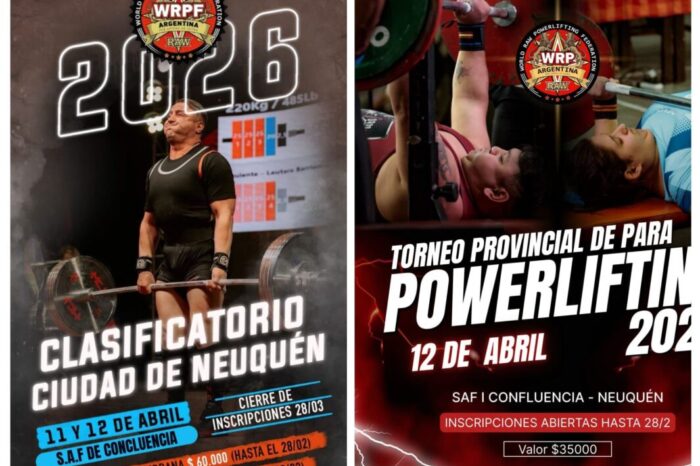 Powerlifting WRPF llega a Neuquén: dos días de competencia y valores deportivos