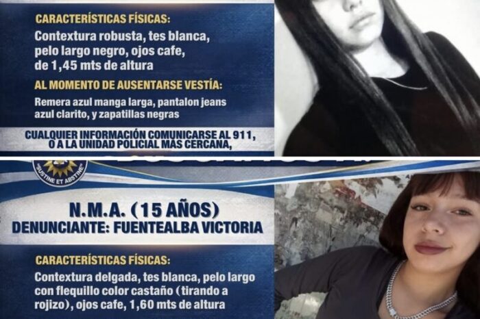 Búsqueda urgente en Viedma: piden colaboración para encontrar a dos menores desaparecidas