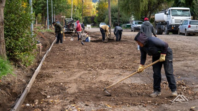 La pavimentación en Chacra 4 se extenderá por casi 1.100 metros