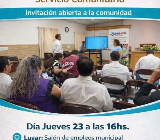 San Martín de los Andes invita a un taller gratuito de servicio comunitario abierto a vecinos