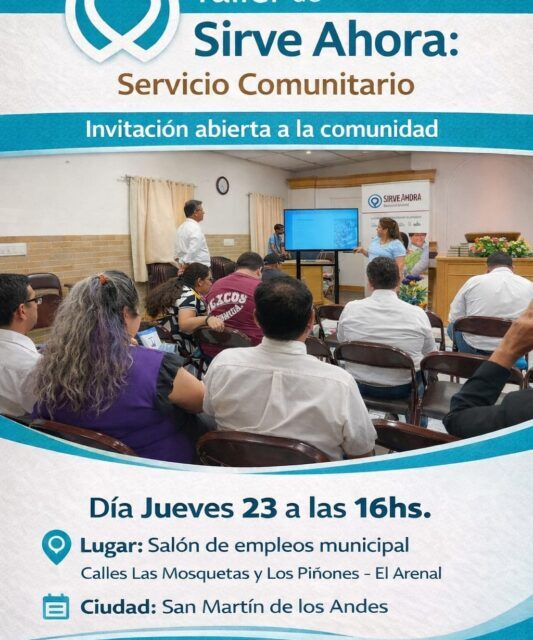 San Martín de los Andes invita a un taller gratuito de servicio comunitario abierto a vecinos