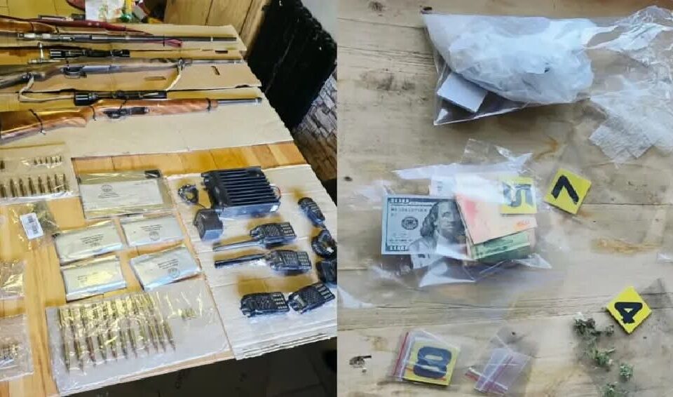 Desbaratan banda narco en Junín de los Andes: MPF y Policía de Neuquén secuestraron 372 dosis de cocaína, armas y millones en efectivo