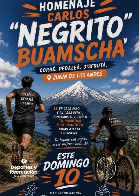Junín de los Andes corre en homenaje al “Negrito” Buamscha, símbolo del deporte local y nacional