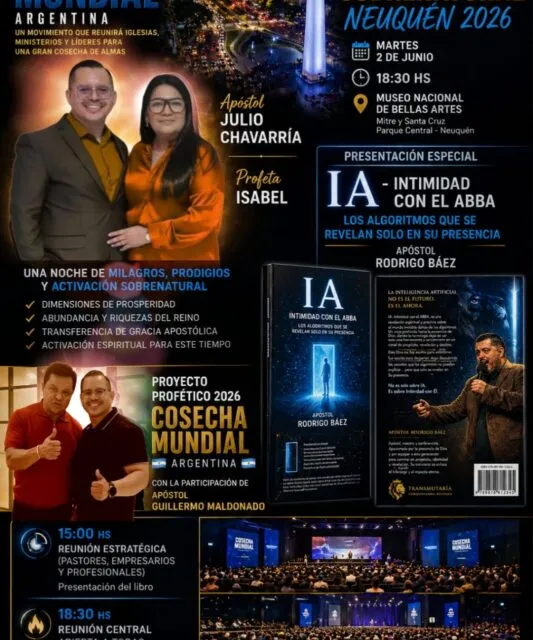 Mañana comienza en Neuquén una jornada de unidad, milagros y cosecha espiritual
