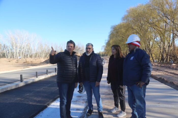Avanzan las obras en el Paseo Costero sobre el río Neuquén e inaugurarán nuevos kilómetros el 1 de septiembre
