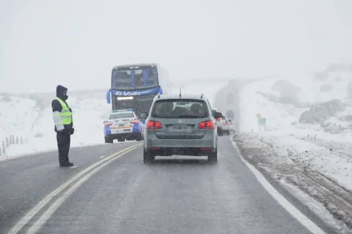 Coordinaron un operativo de seguridad vial en el sur de la provincia por alerta meteorológica