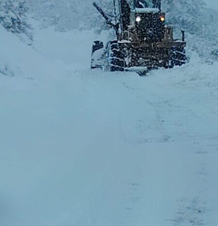 Ruta Provincial 63 continúa cerrada por intensas nevadas