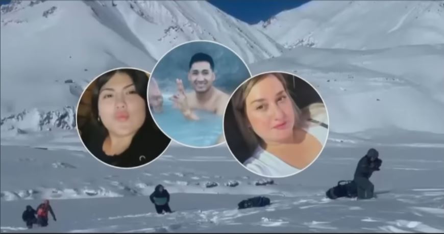 (VIDEOS) Tres personas sobrevivieron seis días aisladas en la cordillera chilena y fueron rescatadas en helicóptero