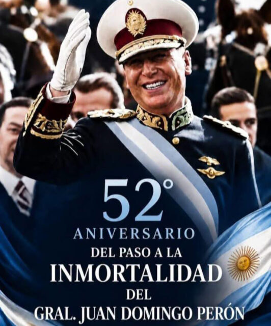 A 52 años del paso a la inmortalidad de Juan Domingo Perón