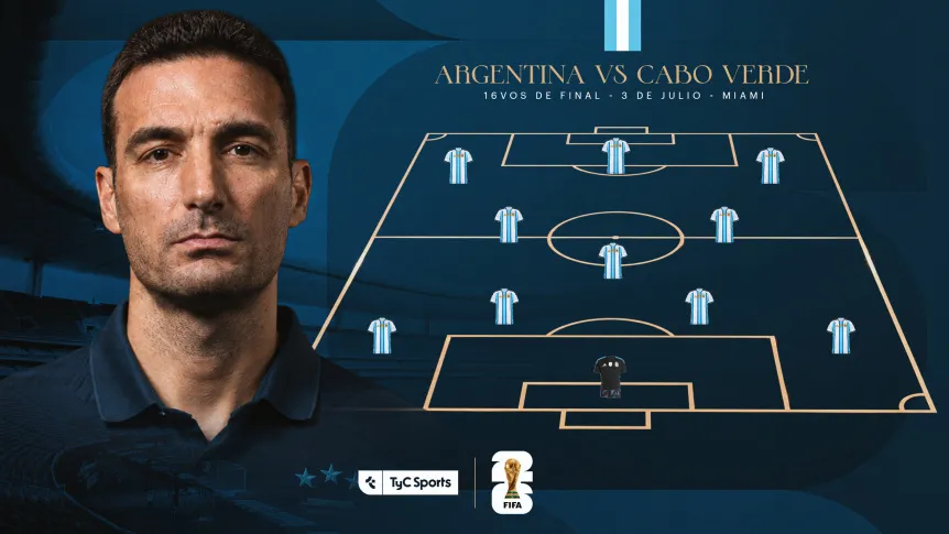 La formación de la Selección Argentina vs. Cabo Verde