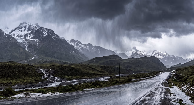 El SMN emitió alertas naranja y amarilla por un fuerte temporal de nieve, tormentas y ráfagas