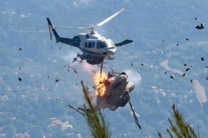 Dos helicópteros chocaron en pleno combate contra un incendio forestal en Grecia: hay dos muertos (VIDEO)