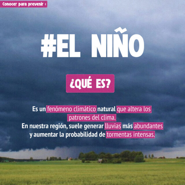 El Niño: Reconquista fortalece las tareas de prevención ante lluvias intensas