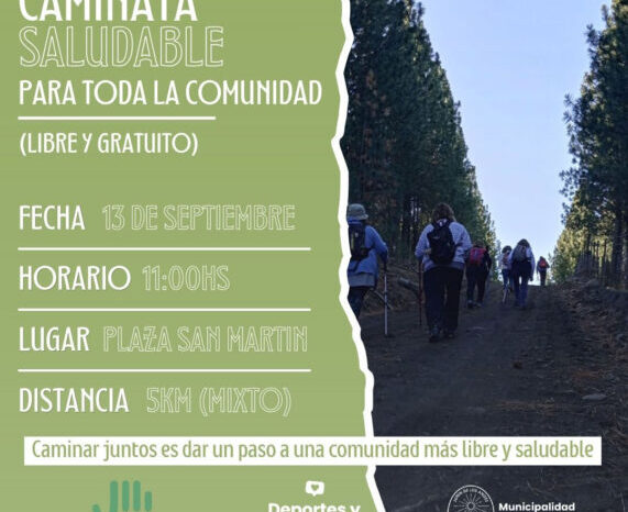 Junín de los Andes se pone en marcha: llega la Caminata Saludable de 5 km abierta a toda la comunidad