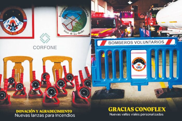 Bomberos Voluntarios de Junín de los Andes recibieron equipamiento clave de Conoflex y CORFONE y destacaron su importancia operativa