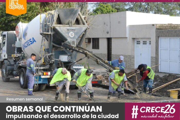 Reconquista no para: obras que continúan impulsando el desarrollo de la ciudad