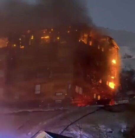 Incendio fuera de control obligó a evacuar el Hotel Alto Nevados en las Termas de Chillán
